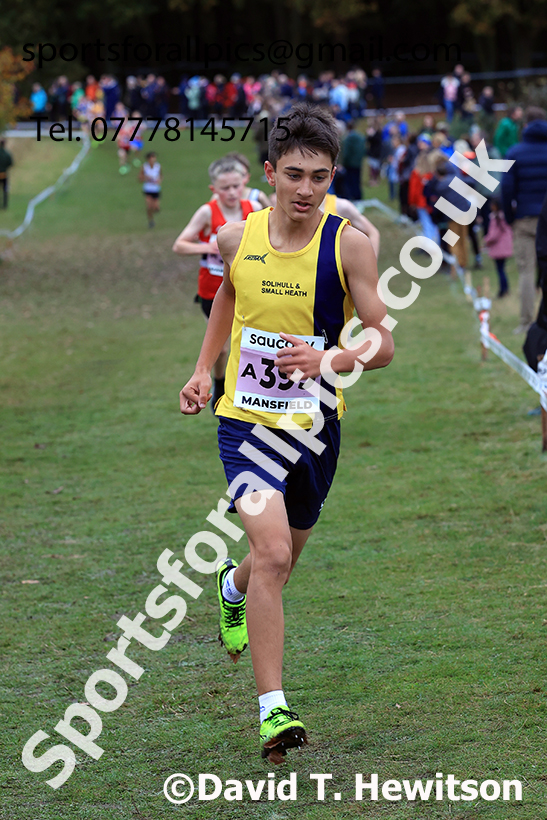 Boys Under-13s 2024 National Cross Country Relays, Berry Hill Park, Mansfield.   Photo: David T. Hewitson/Sports for All Pic